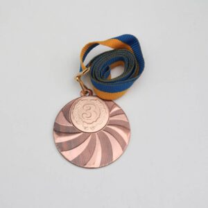 Медаль МА2950 Бронза зі стрічкою D50мм жетон Д25мм