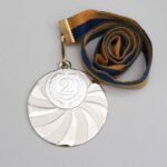 Медаль МА2950 Срібло зі стрічкою D50мм жетон Д25мм