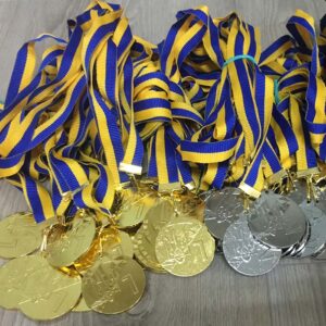 Медаль МА1340 Золото зі стрічкою D40мм