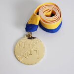 Медаль МА1340 Золото зі стрічкою D40мм