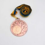 Медаль МА216 Бронза с лентой D50мм жетон Д25мм