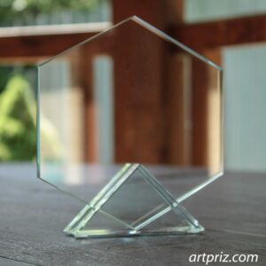 Нагорода скляна шестикутна GL-44