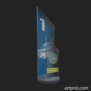 Награда стеклянная каратэ GL-40 h18см