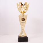 Кубок 5090А для нагородження чаша металева дерев'яна основа висота 31см