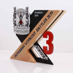 Нагорода для воркауту UKRAINIAN WORKAUT BATTLES 3 місце