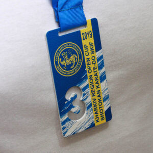 Медаль з металу прямокутна SHOTOKAN KARATE-DO