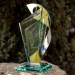 Кубок скляний з гравіюванням МЕГАРОН 32см