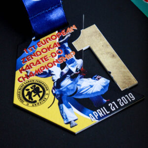 Медаль ЗЕНДОКАЙ КАРАТЕ Висота100мм ЗКM10