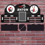 Медальниця із дерева з полкою дзюдо Розмір 53*25см MDP18