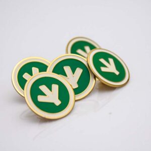 Значок круглий Епікур 15мм