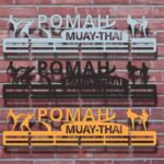 Медальниця Муєтай іменна для спортивних медалей металева  Розмір 44х11см MD25