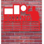 Тримач для медалей на стіну на заказ Боксерський Розмір 63х43см MD33