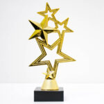 Статуетка П'ять Зірок 18.5 см нагорода із зірками верхівка для кубка