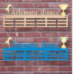 Вешалка для медалей танцевальной тематики именная размер 50*20см MD11