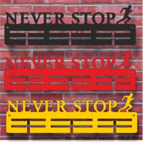 Вешалка для медалей металлическая NEVER STOP размер 55х17см MD32