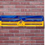 Медальниця без полки на футбольну тематику з принтом Розмір 40х10 см MD17