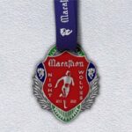 Медаль лита для  марафону NIGHT WOLVES MARATHON розмір 100*80мм MLM100NW