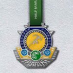 Медаль лита для марафону NIGHT RUN HALF MARATHON розмір 100*100мм MLM100NR