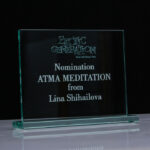 Приз зі скла GL-75 Розмір 14*18см