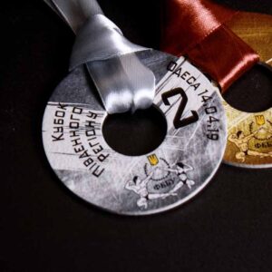 Медаль металева з бодібілдінгу КУБОК ПІВДЕННОГО РЕГІОНУ  ДІАМЕТР 70 ММ MMKPR70