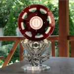 Нагорода комбінована з металу та акрилового скла HCLUB TROPHY Висота 32,5см NKMA32