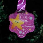 Медаль акрилова МОРСЬКА ЗІРКА Розмір 60мм MAМЗ60