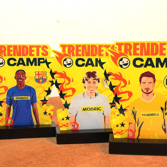 Приз з акрилу для Футболу Trendets Camp Розмір 16х18см SATC167