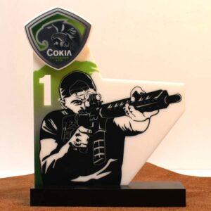 Индивидуальная акриловая на огорода по стрельбе меткий выстрел Размер 17Х13,5 см IANVP17