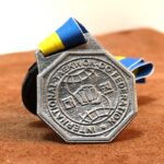 Медаль індивідуальна з металу Таеквон-до ІТФ Розмір 6х6,5см АРТПРИЗ MIMT6065