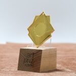 Медаль MA0160 Золото, металл, размер 70х60мм Жетон 25мм универсальная