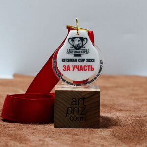 Футбольна медаль "ЗА УЧАСТЬ" для Дитячого Турніру KITSMAN CUP 65мм 740MU3