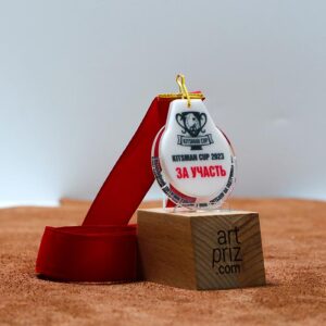 Футбольна медаль "ЗА УЧАСТЬ" для Дитячого Турніру KITSMAN CUP 65мм 740MU3