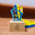 Медаль з Футзалу (мініфутболу) ДЖАВЕЛІГА 83х67мм АРТПРИЗ MAFD83