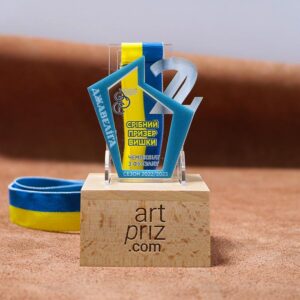 Медаль з Футзалу (мініфутболу) ДЖАВЕЛІГА 83х67мм АРТПРИЗ MAFD83