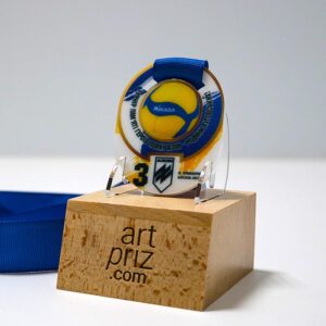 Медаль з волейболу Пам'яті Героїв Полку АЗОВ 70мм АРТПРИЗ MAPGA7