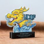 Приз-нагорода Федерації України з веслування на човнах "Дракон" UDBF 25х22см АРТПРИЗ PNVC22