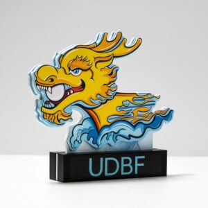 Приз-нагорода Федерації України з веслування на човнах "Дракон" UDBF 25х22см АРТПРИЗ PNVC22