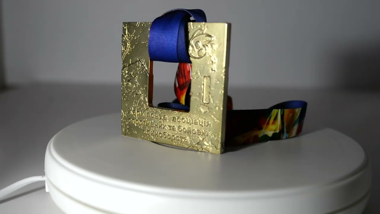 Медаль квадратна з боротьби 3-місце Розмір 90мм MSKL3