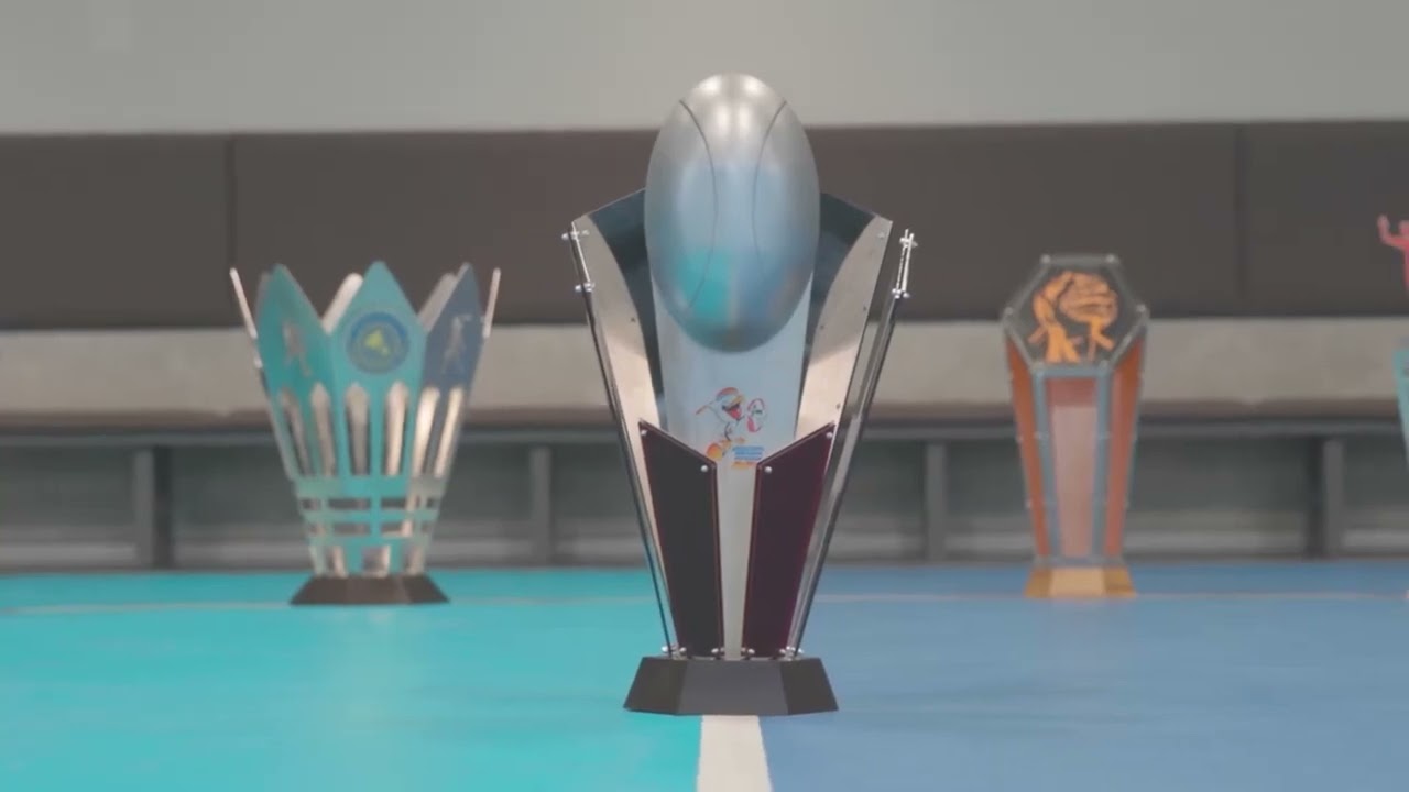 Престижний кубок з металу для жіночої команди з волейболу КІ6207А H62см