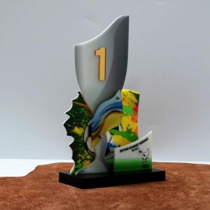 Нагорода Кубок Футбольний за 1 місце ДИТЯЧИЙ ВЕСНЯНИЙ ЧЕМПІОНАТ Ф.Л.А.Г. 18x30см 1018NP3