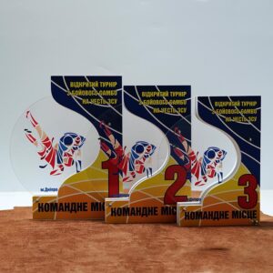 Приз Нагорода для турниру з Бойового Самбо за командні місця 20x26см АРТПРИЗ 887S3