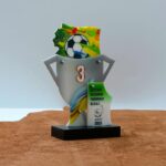 Приз Кубок по Футболу за 3 место ДЕТСКИЙ ВЕСЕННИЙ ЧЕМПИОНАТ Ф.Л.А.Г. 14x20см АРТПРИЗ 1018NB3