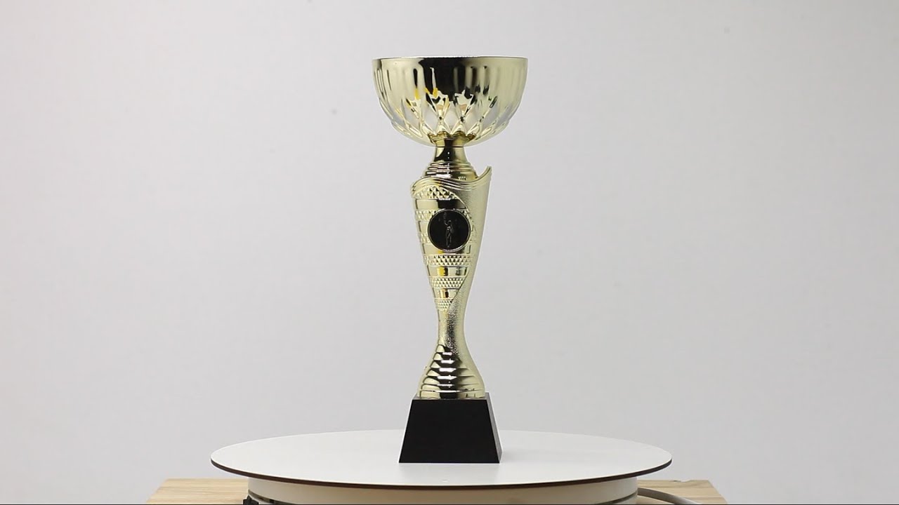 Кубок 5062С для нагородження чаша металева дерев'яна основа h26см