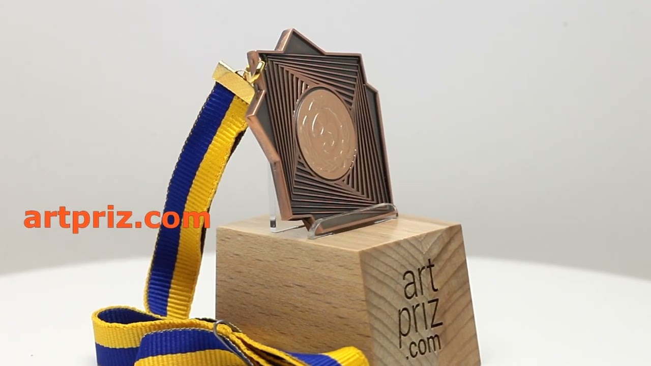 Медаль MA0160 Бронза, метал, розмір 70х60мм Жетон 25мм універсальна