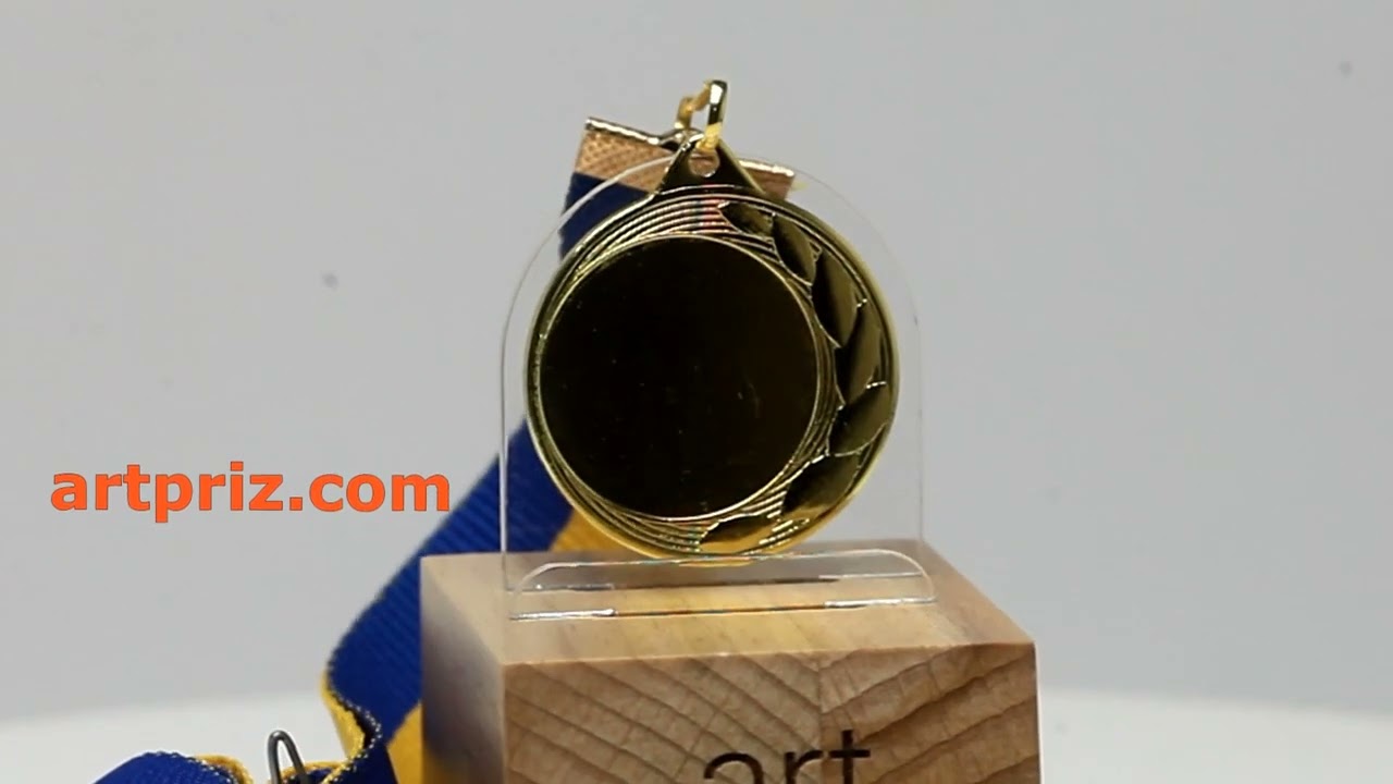 Медаль MA1135 Золото Д35мм Жетон Д25мм універсальна