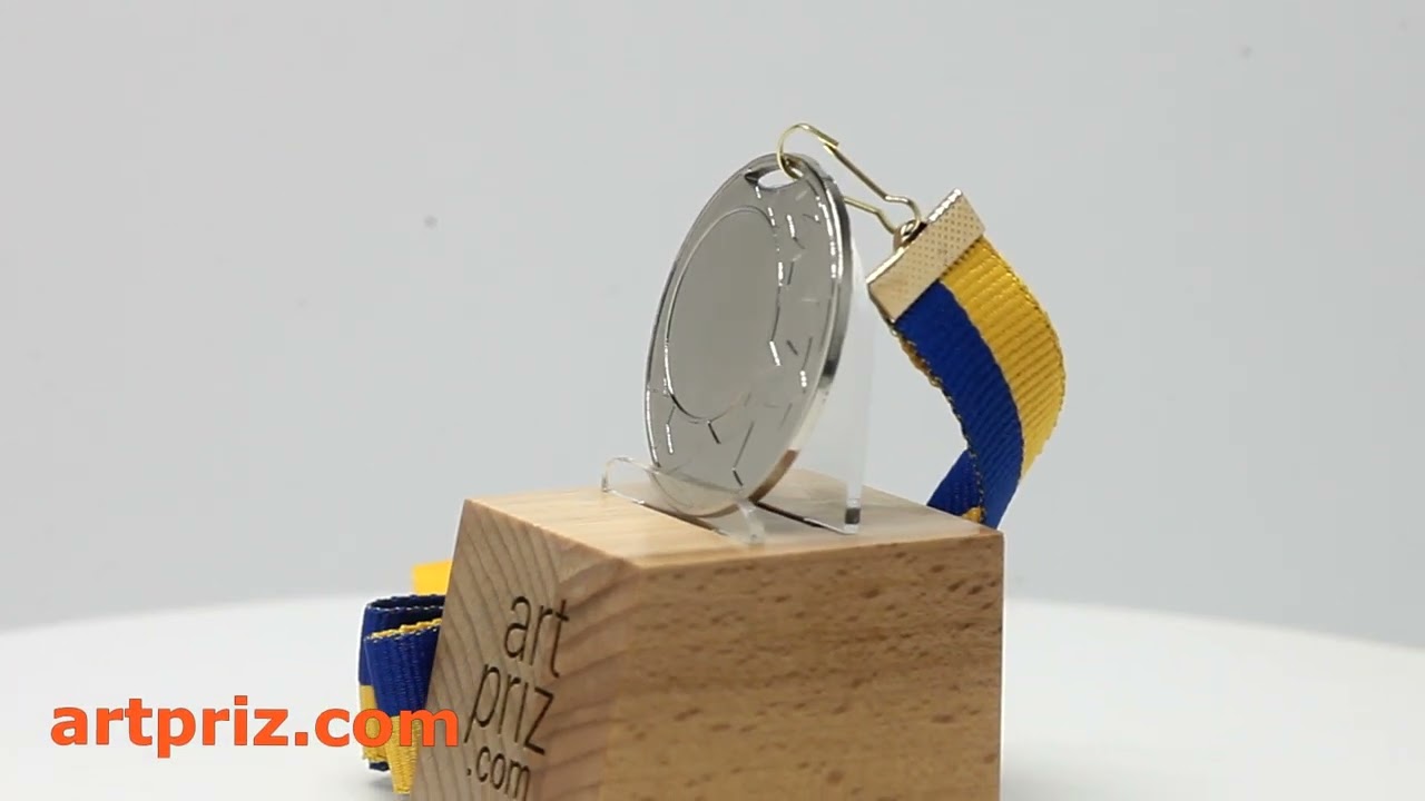 Медаль МА1745 Срібло зі стрічкою D45мм жетон Д25мм