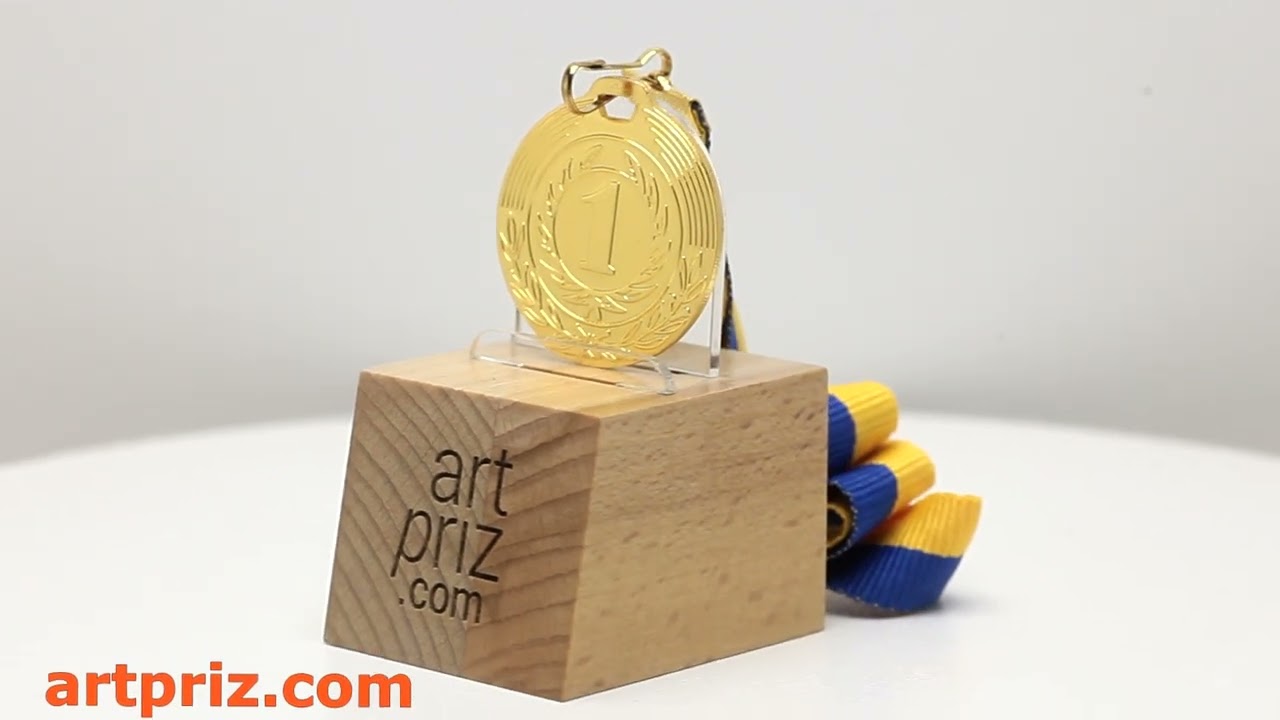 Медаль MA216 Золото D50мм Жетон D25мм універсальна