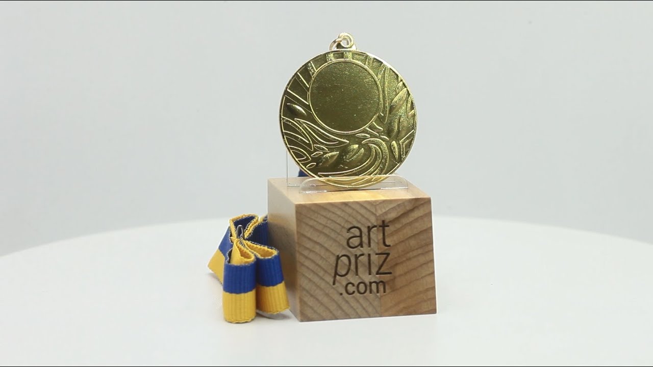 Медаль MA2750 Золото Д50мм жетон Д25мм універсальна