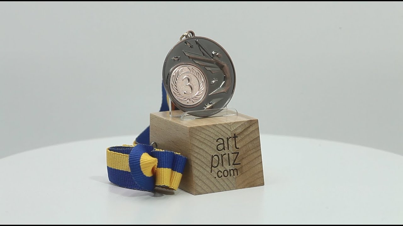 Медаль з нікою МА5011 Бронза D50мм місце під Жетон D25мм