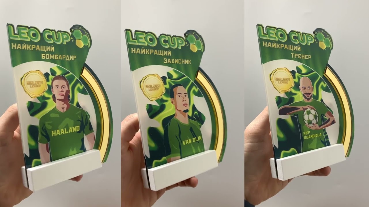 Статуетка нагорода номінації з футболу LEO CUP 13х18см АРТПРИЗ SNLC694